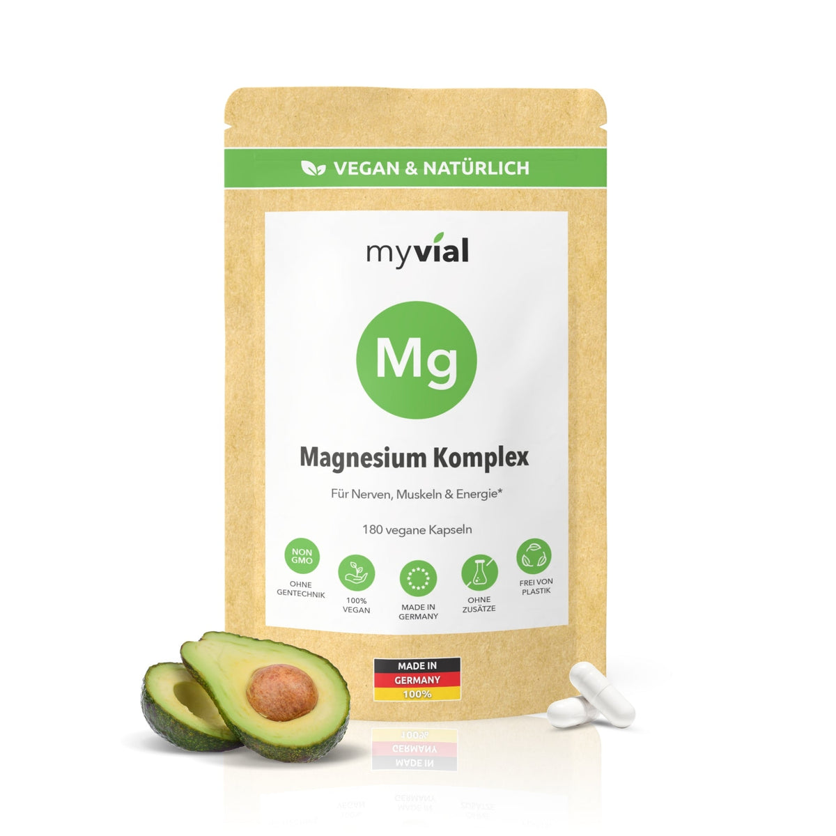 myvial Magnesium Komplex: Beutel mit Kapseln