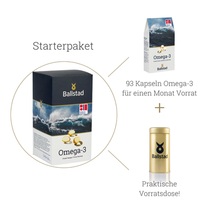 Ballstad Omega-3 Starterpaket mit Vorratsdose
