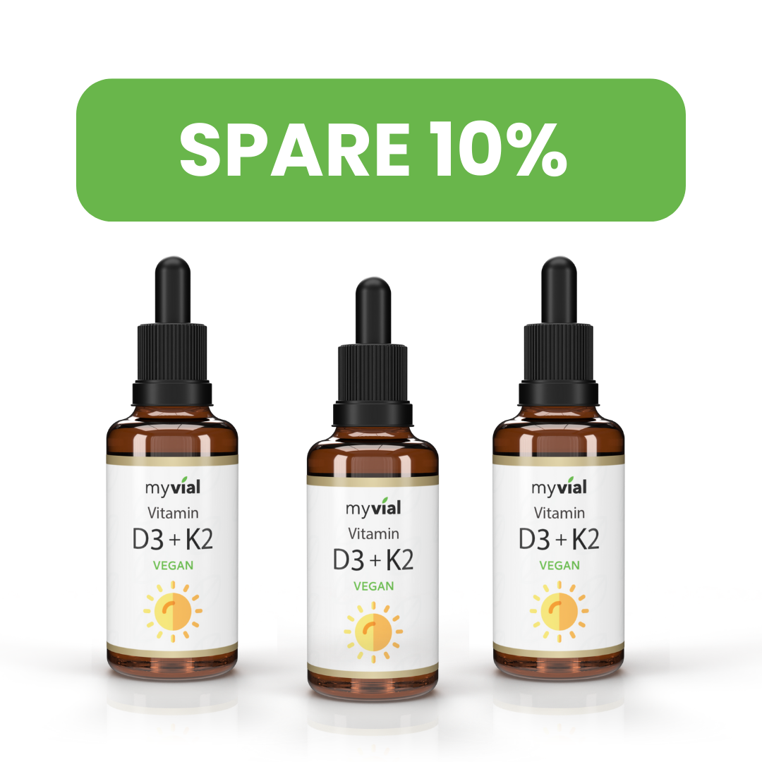 myvial Vitamin D3 + K2 Tropfen im Dreierpack