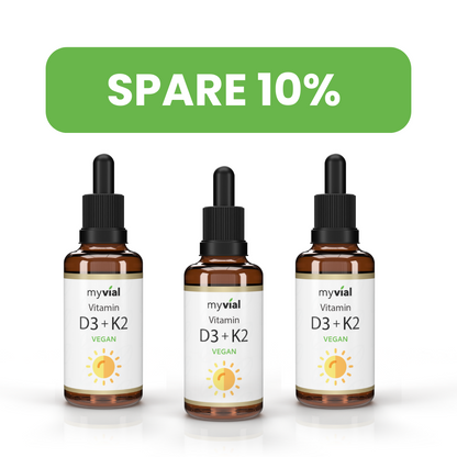myvial Vitamin D3 + K2 Tropfen im Dreierpack