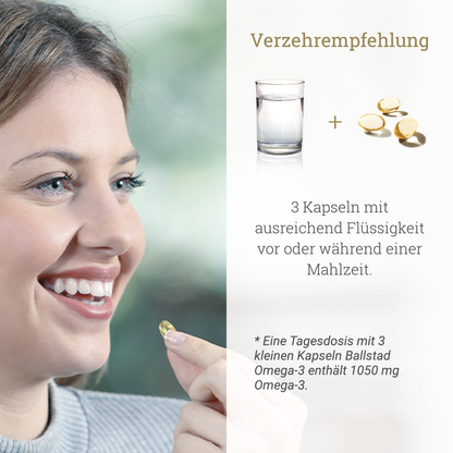 Ballstad Omega-3: Grafik zur Verzehrempfehlung